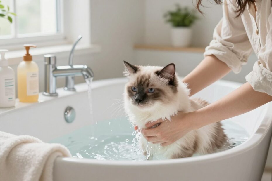 Jak umyć kota