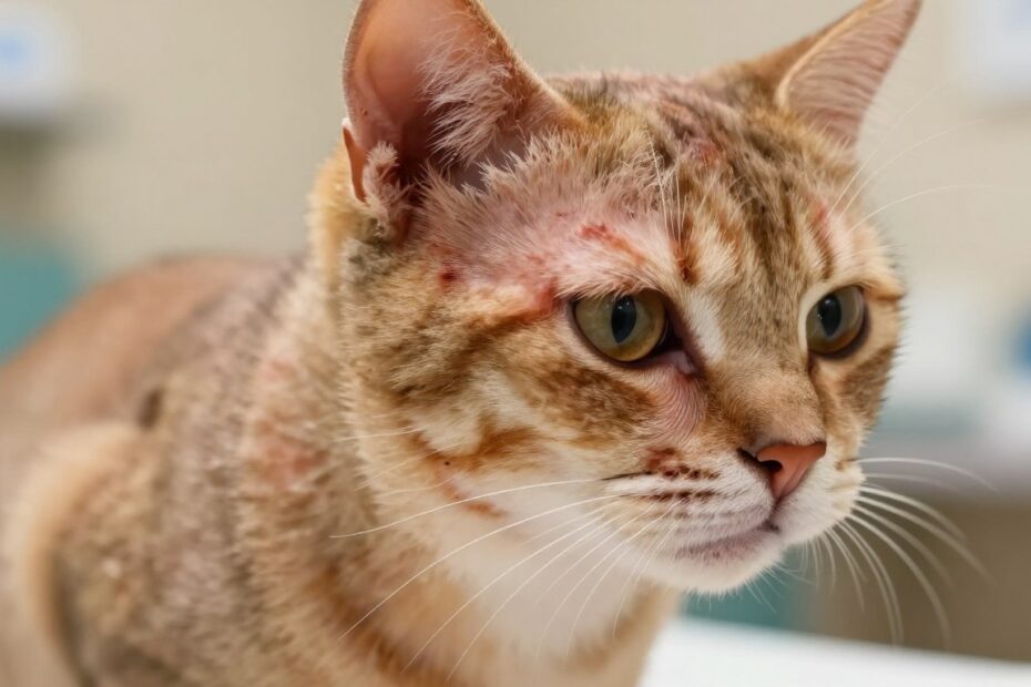 Jak wygląda świerzb u kota