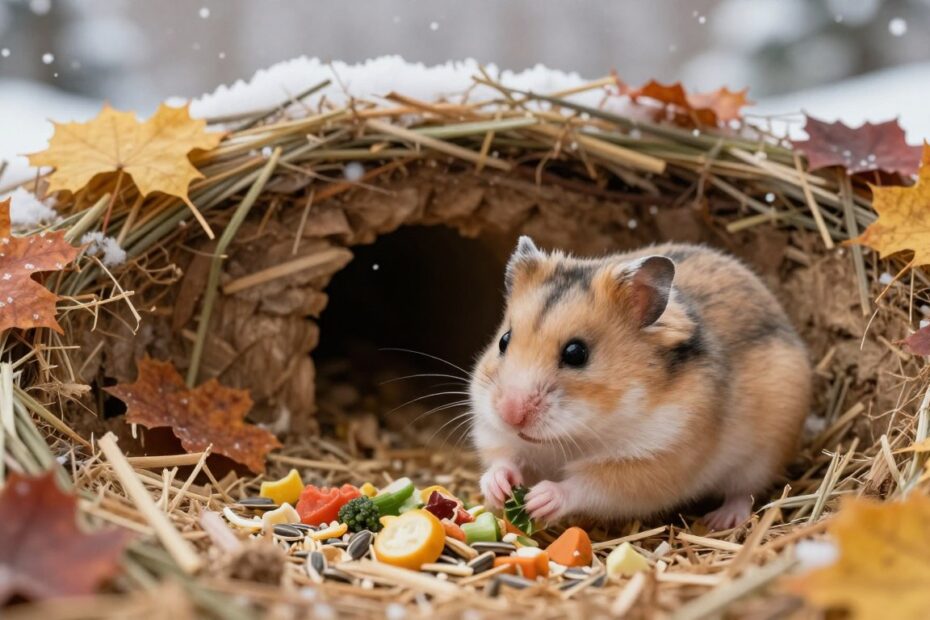 Jak chomik przygotowuje się do zimy