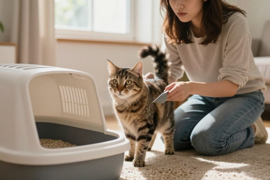 Jak oduczyć kota robienia kupy poza kuwetą